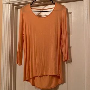 Blouse with open back design